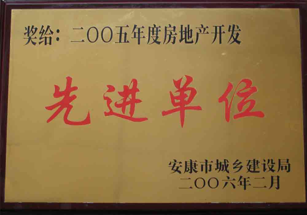 2005年度房地产开发先进单位